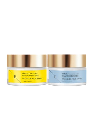 SPF 30 Hyaluronsyra dagkräm 50ml + SPF 50 Kollagen dagkräm 50ml