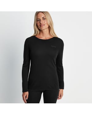 Meru Womens Cashmere Touch Base Layer Set Black