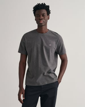 GANT Men's Regular Fit Short Sleeve Shield Logo T-Shirt