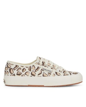 Superga Dames/Dames 2750 Giraffe Print Trainers (Beige Natuurlijk)