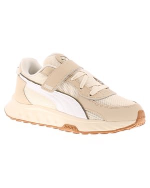 Puma Junior Boys Trainers Wild Rider Futurism Touch Fastening white