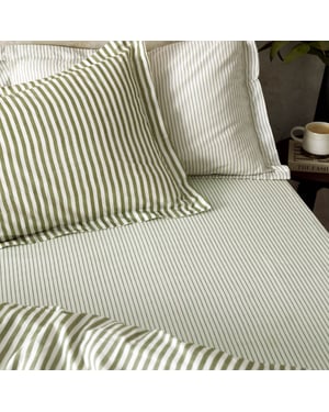Yard Hebden 100% Cotton Narrow Stripe Fitetd Sheet