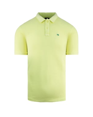Scotch & Soda Short Sleeve Cotton Mens Yellow Polo Shirt 142734 0244