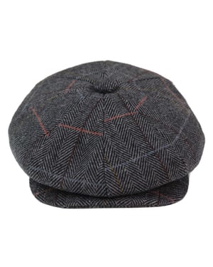 Peaky Blinders fiskbensmönstrad platt hatt för herrar