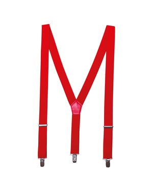 Premier Clip-On Trouser Braces (Red)