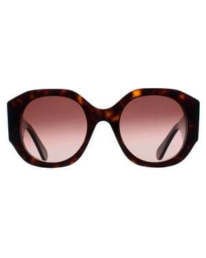 Chloé Ronde Dames Donker Havana Bruin Gradiënt CH0234S