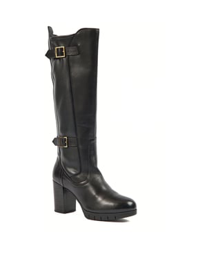 Pod Nitika Leather Women's Black Boots