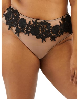 PPGHW086 Playful Promises Alaina Mesh And Black Applique Brief