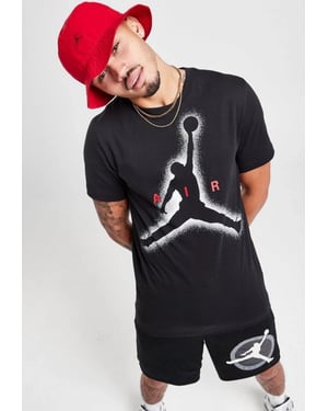 Nike Air Jordan Large Graphic Mens T Shirt in Black