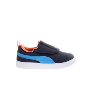 Puma Courtflex v2 Padded V Kids Navy Trainers