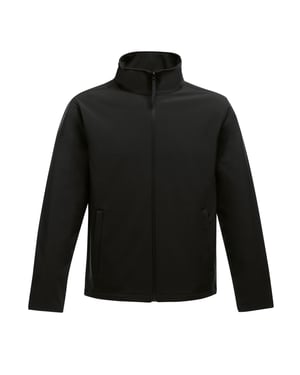 Regatta Softshell-jacka för män med tryckbar design (Svart/Svart)