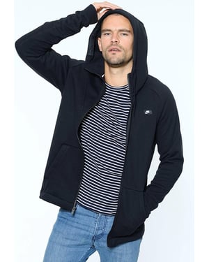 Nike Modern Zip Up Hoodie In Black