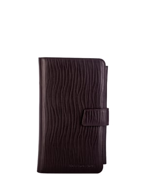 EMBOSSED LEATHER CARD & DOCUMENT CASE