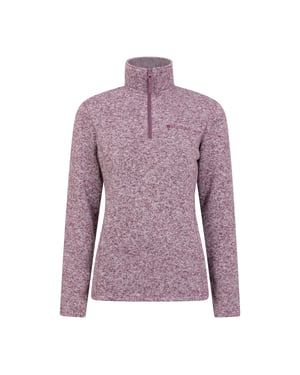 Mountain Warehouse Dam/Dotter Idris Half Zip Fleece Top (Bourgogne)