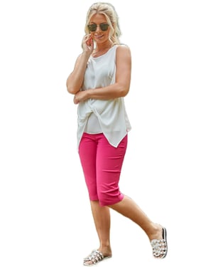 Stretch Knee Length Shorts