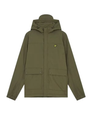 Lyle & Scott groene jas met capuchon en zak