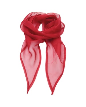 Premier Unisex Adult Colours Chiffon Scarf (Red)