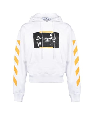 Off-White Carav Painting Over White Hoodie