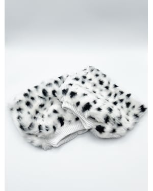 Faux Fur Boot Covers in Black and White