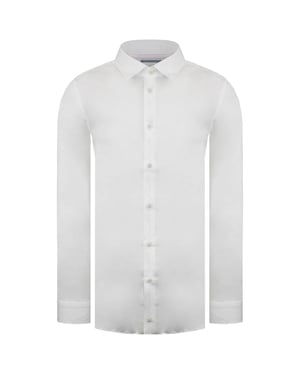 Ted Baker Bellow Mens White Satin Shirt