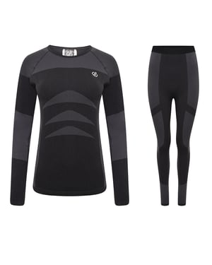 Dare 2B Dames/Dames In De Zone II Basislagenset (Zwart/Zwart)