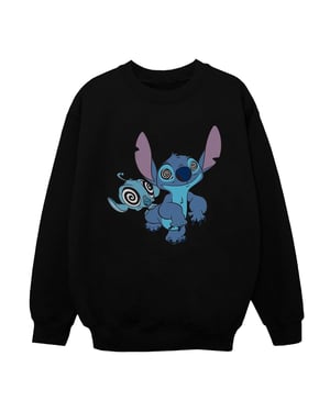 Disney Meisjes Lilo And Stitch Hypnotized Sweatshirt (Zwart)