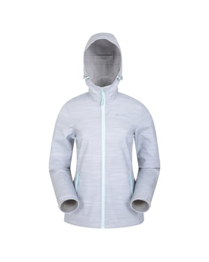 Mountain Warehouse Dames/Dames Exodus bedrukt waterafstotend softshell jack (Grijs)