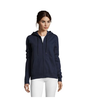 SOLS Dames/Dames Seven Full Zip Hoodie (Franse marine)