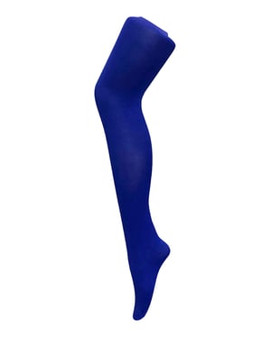 Dames 80 denier ondoorzichtige effen gekleurde panty's - Kobalt Blauw