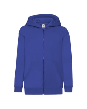 Fruit of the Loom Kinder/Kids Classic Full Zip Hoodie (Koningsblauw)