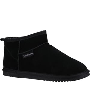 Hush Puppies Ashanti Suede Women's Black Slippers