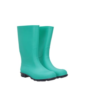 Mountain Warehouse Kinder/Kinder effen Wellington Laarzen (Donker groenblauw)