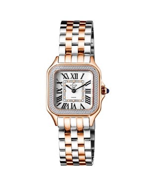 GV2 Milan Women's 12114B Swiss Quartz Two Tone Stainless Steel Diamond Watch