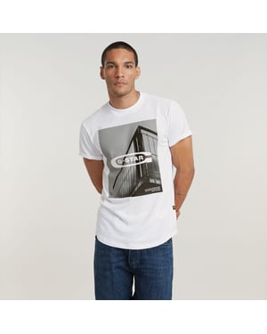 G-Star RAW HQ Old School Logo Lash T-Shirt