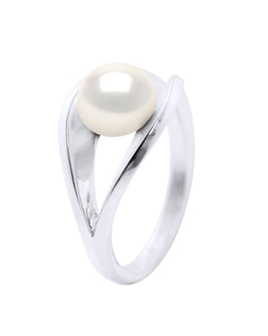 Ring Echte Cultiveerde Zoetwaterparel Knop 8-9 mm