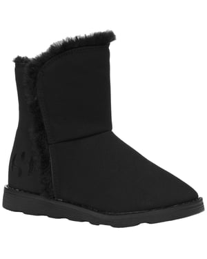 Superga Kinderen/Kinderen 4033 Suède Enkellaarsjes (Zwart)