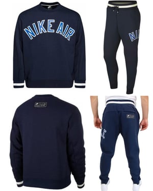 Nike Mens Tracksuit - Sweatshirt and Joggers in Navy
