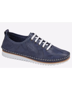 Mod Comfys Nevaeh Flexi Lace Leather Womens Shoes