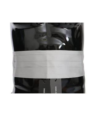 Dolce & Gabbana Gray Men Waist Belt 100% Silk Cummerbund