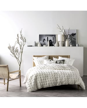 Haze Duvet Set White