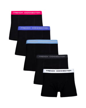 Blue 5 Pack Cotton Boxers