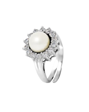 DIADEMA - Prestige Ring med Sötvattenspärla - Ren Vit Kollektion