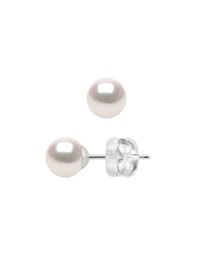 DIADEMA - Earrings - True Japanese Akoya Cultured Pearl - Quality AA+