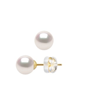 DIADEMA - Earrings - True Japanese Akoya Cultured Pearl - Quality AA+