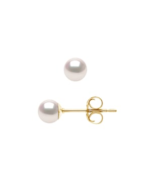 DIADEMA - Earrings - True Japanese Akoya Cultured Pearl - Quality AA+