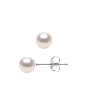 DIADEMA - Earrings - True Japanese Akoya Cultured Pearl - Quality AA+