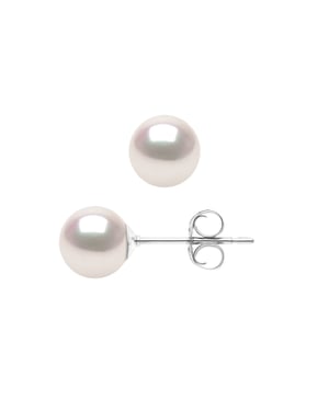 DIADEMA - Earrings - True Japanese Akoya Cultured Pearl - Quality AA+