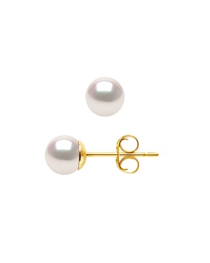 DIADEMA - Earrings - True Japanese Akoya Cultured Pearl - Quality AA+