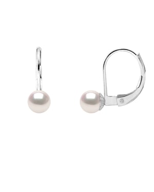 DIADEMA - Earrings - True Japanese Akoya Cultured Pearl - Quality AA+