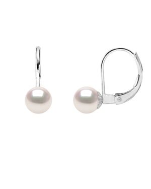 DIADEMA - Earrings - True Japanese Akoya Cultured Pearl - Quality AA+